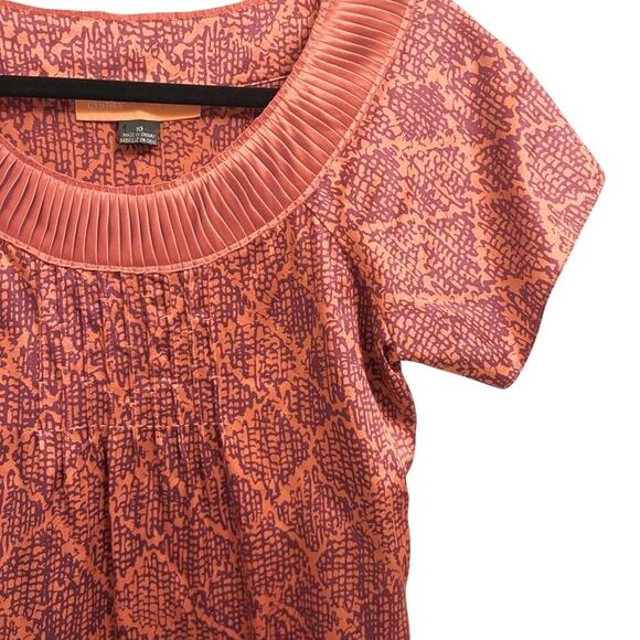 Cynthia Steffe Silk Orange Patterned Women's Dress Size 10 - Picture 3 of 5
